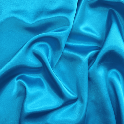 *Ткань Атлас-сатин, цвет Голубой (на отрез)  в Екатеринбурге