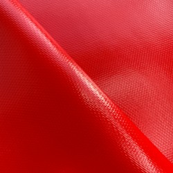 Тентовый материал ПВХ 600 гр/м2 плотная, Красный (Ширина 150см), на отрез  в Екатеринбурге, 600 г/м2, 1189 руб