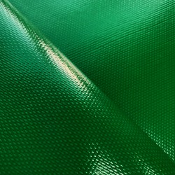 Ткань ПВХ 600 гр/м2 плотная, Зелёный (Ширина 150см), на отрез  в Екатеринбурге
