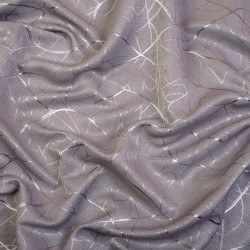 Ткань Блэкаут для штор светозатемняющая 75% &quot;Ледовое тиснение цвет Серый&quot; (на отрез)  в Екатеринбурге