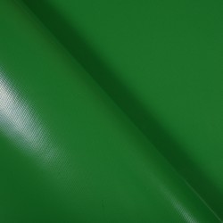 Ткань ПВХ 450 гр/м2, Зелёный (Ширина 160см), на отрез  в Екатеринбурге