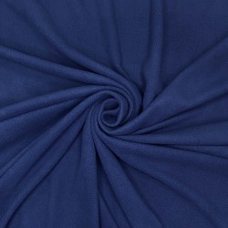 Ткань Флис Односторонний 130 гр/м2, цвет Темно-синий (на отрез)  в Екатеринбурге