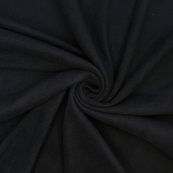 Флис Односторонний 130 гр/м2, цвет Черный (на отрез)  в Екатеринбурге