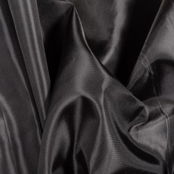 Ткань подкладочная Таффета 190Т, цвет Черный (на отрез)  в Екатеринбурге